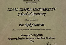rok sustercic, dentart, certifikat